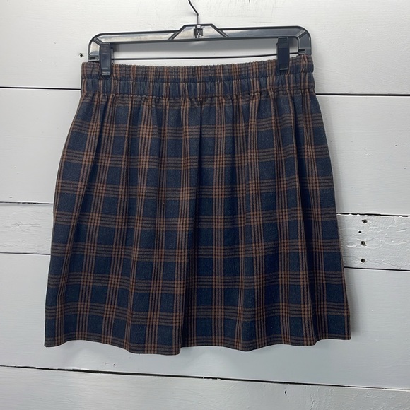 Madewell Plaid Double Breasted Mini Skirt Size Small - Picture 6 of 8